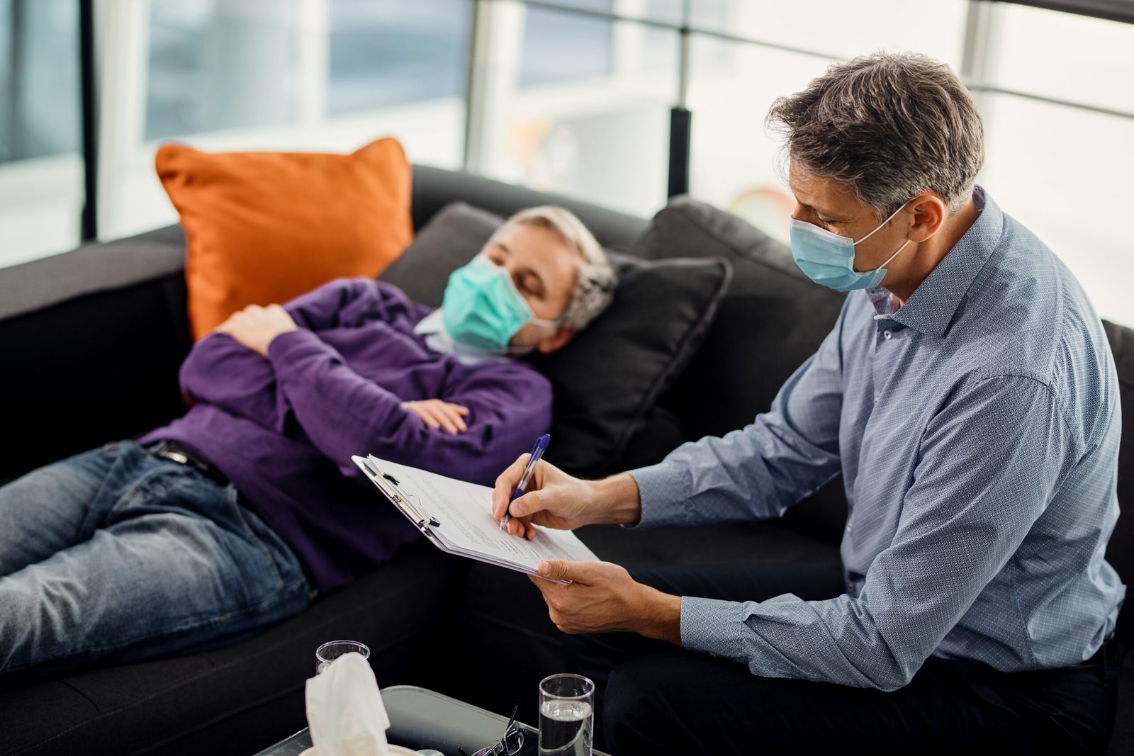 Healthcare professional providing urgent care services
